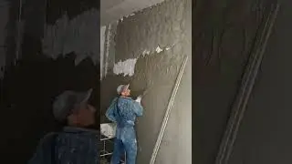 Работа без света. Штукатурка лестничного марша.