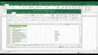 Microsoft Excel Tutorial - Ctrl + Function Key Shortcuts In Ms Excel