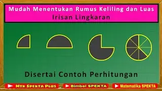 Mudah Menentukan Rumus Keliling dan Luas Beberapa Bentuk Irisan Lingkaran