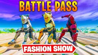 *BATTLE PASS* Fortnite Fashion Show! FIRE Skin Competition! Best COMBO WINS!