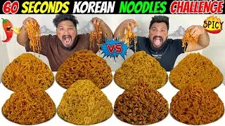 60 Seconds Spiciest Korean Noodles Challenge | World’s Spiciest Korean Noodles Challenge🔥(Ep-705)