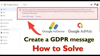 Create a GDPR message - how to solve - what is this GDPR