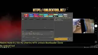 Unlock Bootloader Xiaomi MTK  Redmi Note 9   10X 4G   merlin  Done By UnlockTool