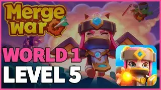 WORLD 1 LEVEL 5 | Merge War - Army Draft Battler