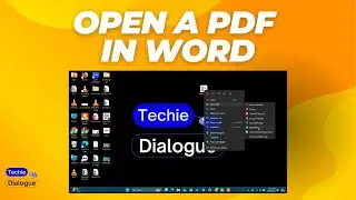 How to Open a PDF in Word