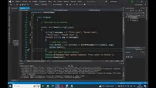 Task class in c#