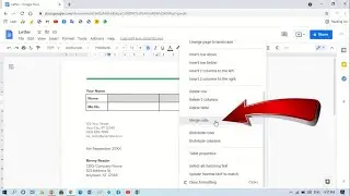 How to Merge Cells in Google Docs