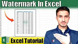 How to Add a Watermark in Excel | watermark in Excel