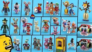 LEGO FNAF: How to Build Help Wanted 2 Minifigures (Every Animatronic!)