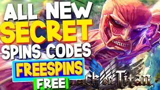 ALL NEW *FREE SPINS* CODES in ATTACK ON TITAN EVOLUTION CODES Roblox Attack On Titan Evolution Codes