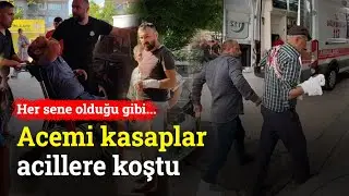 Acemi Kasaplar Bayramın İlk Günü Hastanelere Koştu!