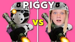 ROBLOX PIGGY IN REAL LIFE JUMPSCARE CHALLENGE With V FAMILY