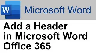 ✔️ Microsoft Word - Add Header - Document Header Tips - How To Add a Header