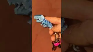 Flexible Dino Keychain #3dprinting #3dprinted #flexible #dinosaur #keychain