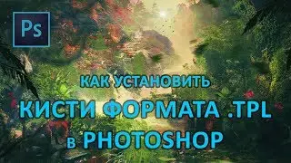 Как установить кисти формата TPL в Photoshop