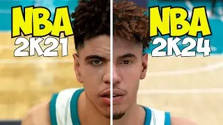 Evolution of LaMelo Ball In NBA 2K Games  (NBA 2K21 - NBA 2K24) LAST GEN AND CURRENT GEN