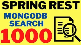 1000+ HOW TO SEARCH A DOCUMENT FROM A MONGODB COLLECTION | SPRING REST APPLICATION CODE|InterviewDOT