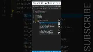 swap two numbers using swap( ) function in cpp #shorts