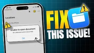 How To Fix File Not Opening On iPhone | Downloaded File Not Opening in iOS 18