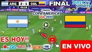 Argentina vs. Colombia en vivo, donde ver, a que hora juega Argentina vs Colombia Copa América FINAL