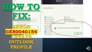 error 0x80040150 create profile outlook