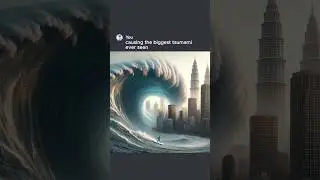Man Surfs a Tsunami 🌊 