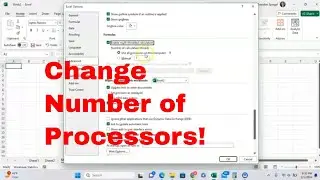 How to Adjust Number of Computer Processors Used for Microsoft Excel! #howto #tutorial #msexcel