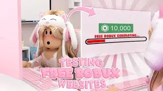 Testing FREE ROBUX Websites to see if THEY WORK!