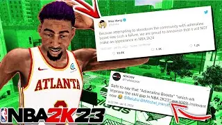 NBA 2K23 NEWS UPDATE - SECRET PATCH MAKES ADRENALINE BOOST COMPLETELY IRRELEVANT?