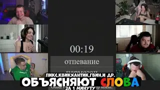 ОБЪЯСНЯЮТ СЛОВА НАПАРНИКУ ЗА 1 МИНУТУ! | ЛИКС, ХАНТИК, ГВИН, ФАСОЛЬКА, КОРЯ, DAVAYPONOVOY