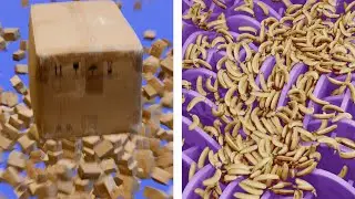 Satisfying 3D Animation Drops | Oddly Satisfying Video