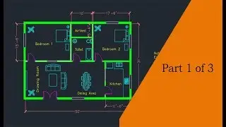 Making a simple floor plan in AutoCAD: Part 1 of 3