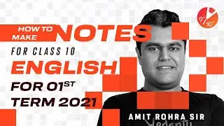 How to Make Notes for Class 10 English 📝 for (𝟏𝐬𝐭 𝐓𝐞𝐫𝐦 𝟐𝟎𝟐𝟏 𝐏𝐫𝐞𝐩𝐚𝐫𝐚𝐭𝐢𝐨𝐧) Board Exam Tips | Vedantu