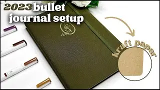 Easy 2023 Finance Bullet Journal Setup *KRAFT PAPER*