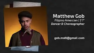 Matthew Gob Dance Reel