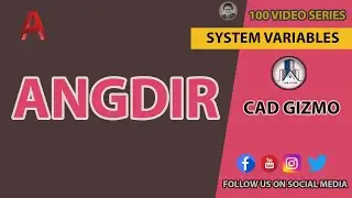 AutoCAD System Variable | ANGDIRECTION | Cad Gizmo | #AutoCAD
