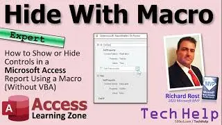 How to Show or Hide Controls in a Microsoft Access Report Using a Macro (Without VBA)