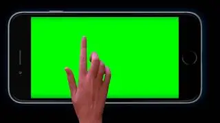 Free Touch Screen Finger Gestures on and smartphone green screen Chroma Key