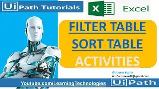 UiPath Tutorial || Day 37 :  Filter Table and Sort Table activities (Create Table)