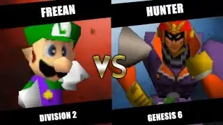 G6 - Freean (Luigi) Vs. Hunter (Captain Falcon) SSB64 Division 2