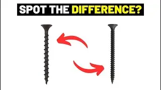 This UNNOTICED Screw Detail Makes a Big Difference! (COARSE THREAD vs. FINE THREAD)