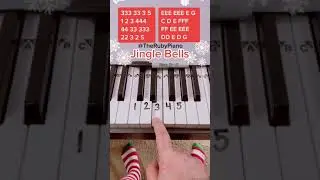 Jingle Bells Piano Easy Tutorial With Letters 