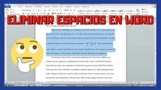 ⚠️ Como ELIMINAR Espacios al Justificar un Texto en WORD 2023 - Borrar Espacios  en blanco en WORD