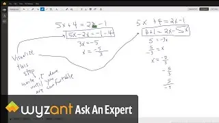 Some guidelines for solving two step linear equations in one variable.