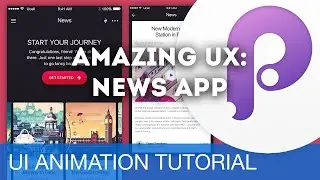 News App Transition • UI/UX Animations with Principle & Sketch (Tutorial)