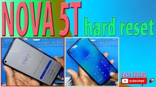 Huawei nova 5t hard reset || Huawei nova 5t forget screen password