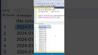 SQL Tip | Quickest Way to Generate a Date Series 