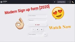 Modern Sign up form [ 2020 ]  | How to Create a Registration Form for 2020 ?