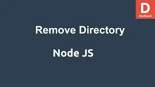 NodeJS Remove Directory