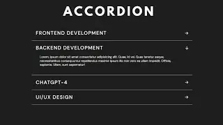 How to create an accordion using HTML CSS & JAVASCRIPT